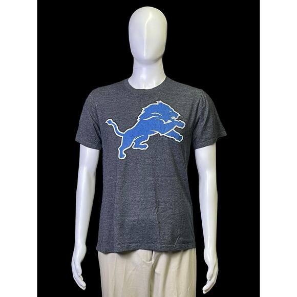 2014 NFL Team Apparel Detroit Lions Football Graphic T-Shirt Men's Size Medium - Picture 1 of 8